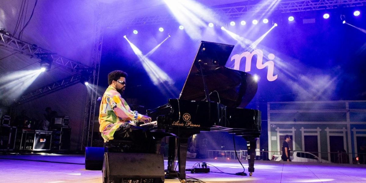 Amaro Freitas encantou o público na noite de abertura do Festival. Foto: Ribamar Neto